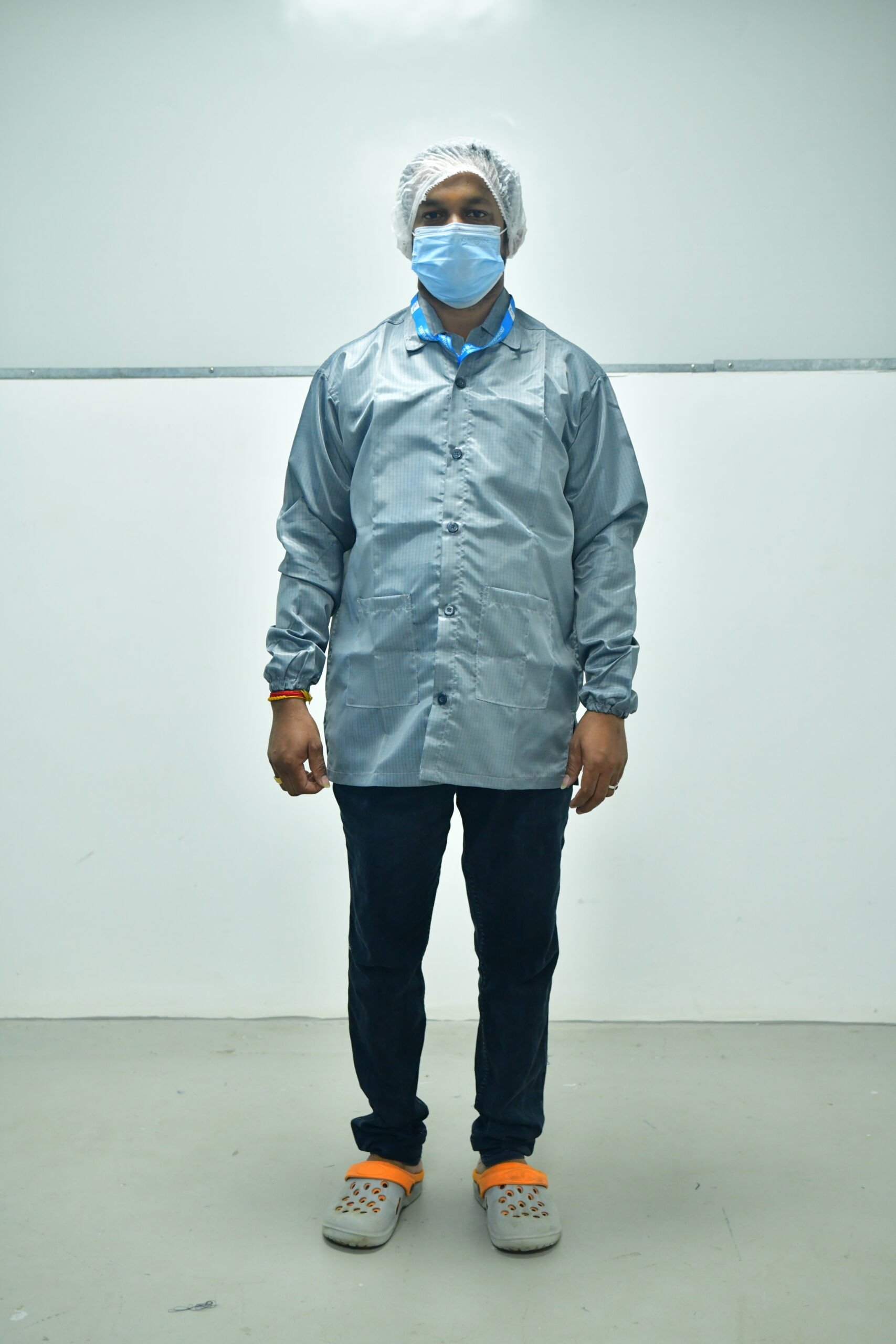 Anti-Static Cleanroom Apron with Cap