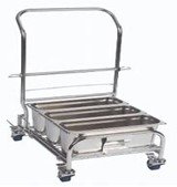 Premium Cleanroom Multi-Bucket Mopping Trolley System