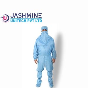 Cleanroom Coverall with Rubber Sole
