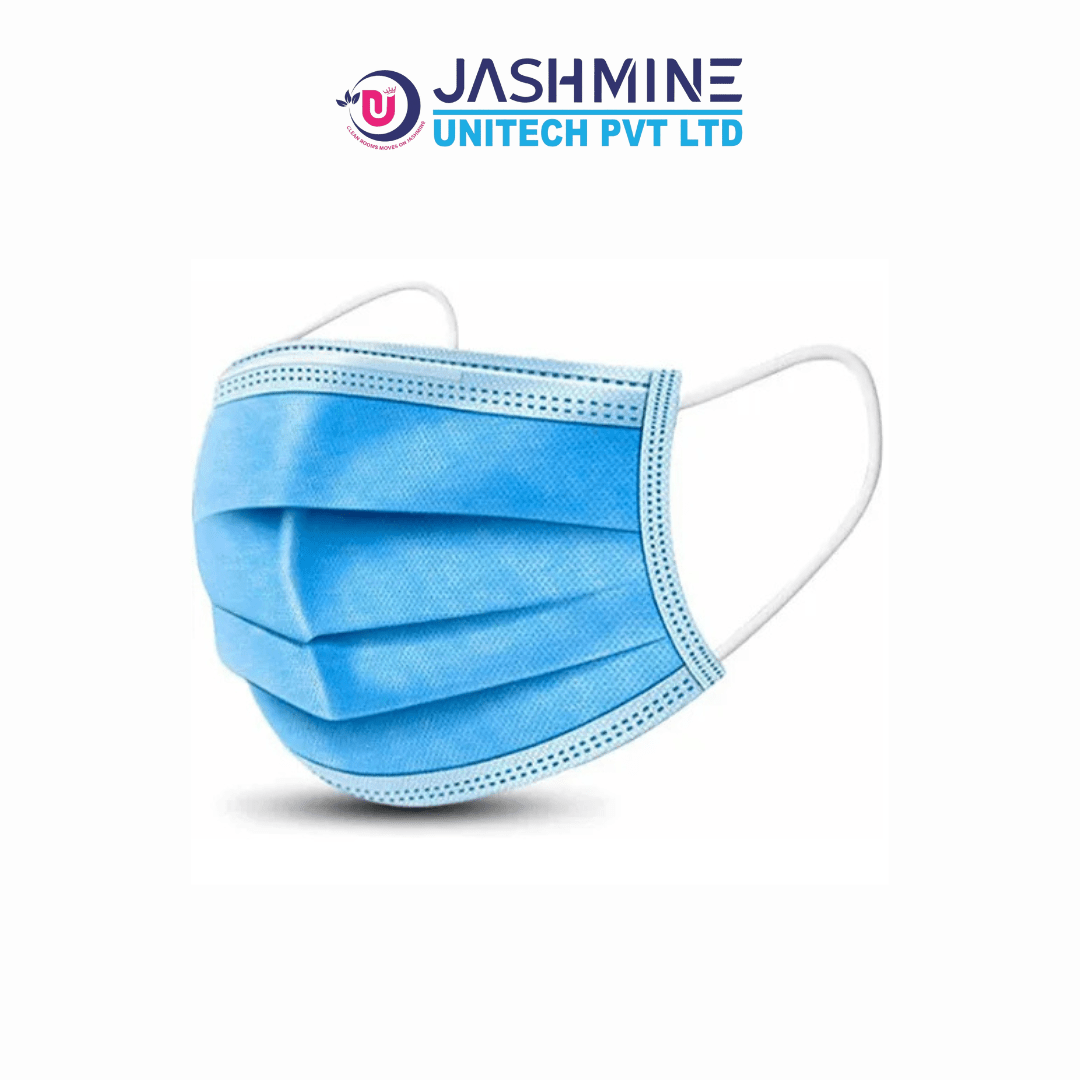 Premium Cleanroom 3-Ply Flat Face Mask - Main View