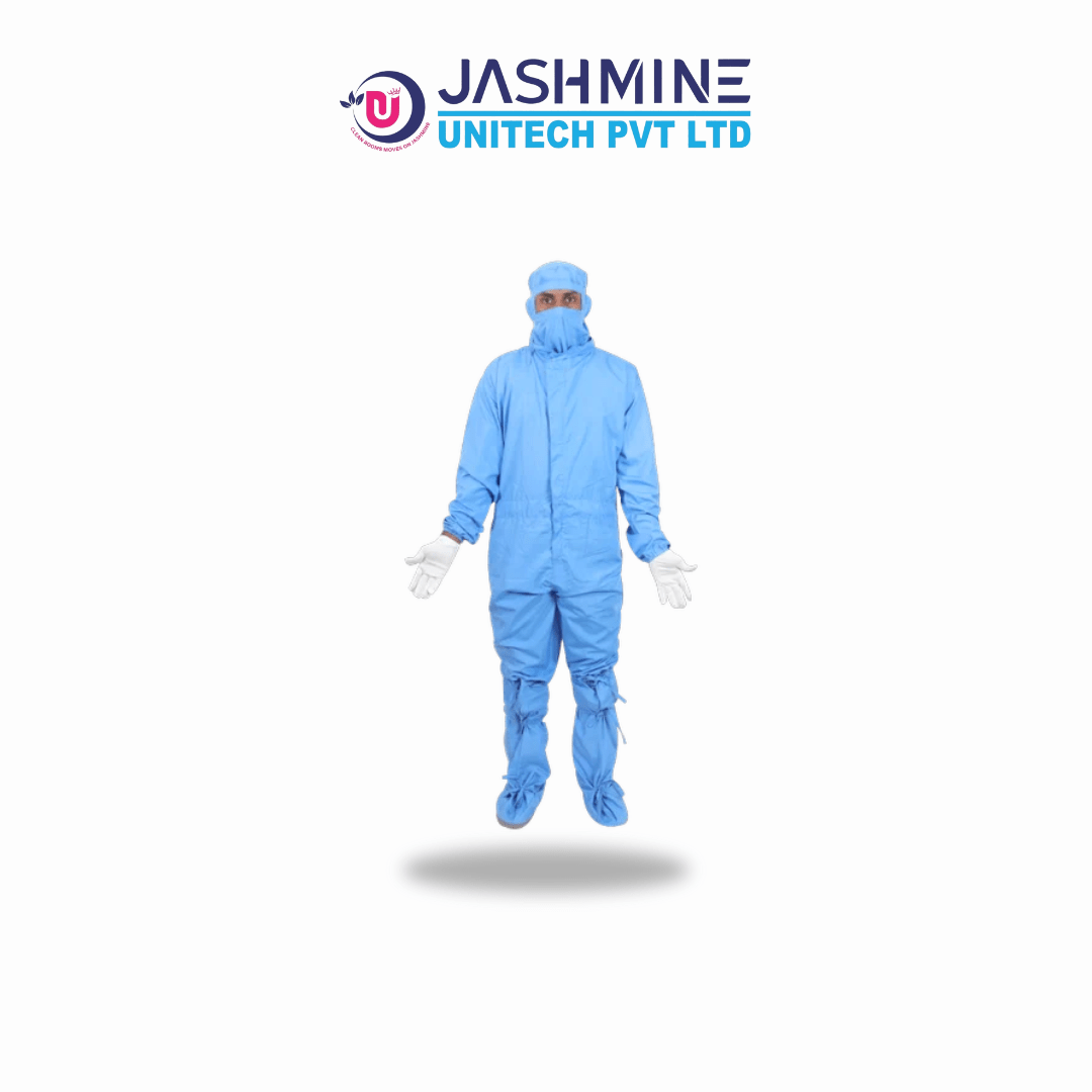 Single Touch Reusable Cleanroom Coverall Set